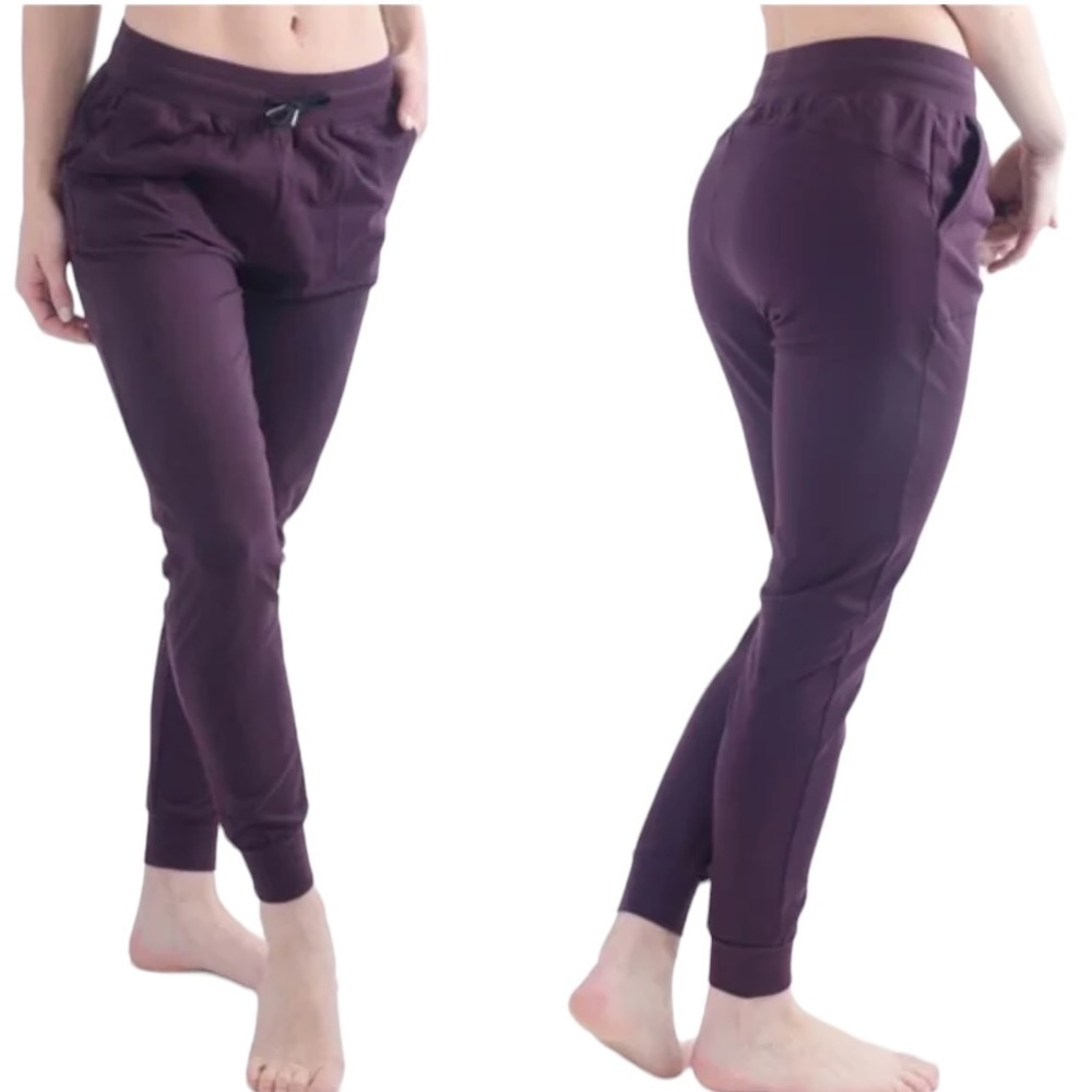 Zyia Active - Unwind High Rise Jogger Pants Plum Purple Sz M